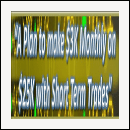 A Plan to make $3k Monthly on $25k with Short Term Trades