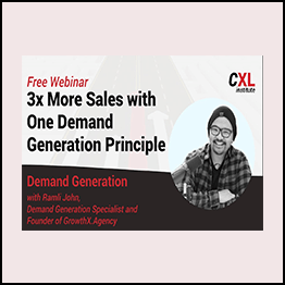 Ramli John - ConversionXL Demand Generation