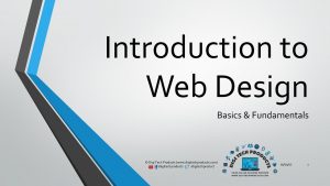 Introduction to Web Design