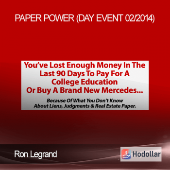 Ron Legrand - Paper Power (Day Event 02/2014)
